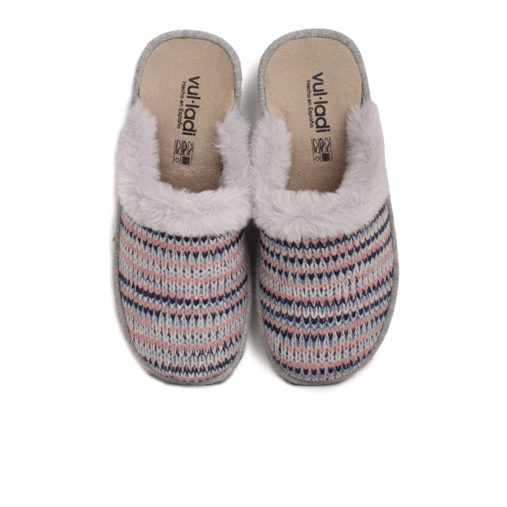 VULLADI Zapatillas Casa Punto Gris