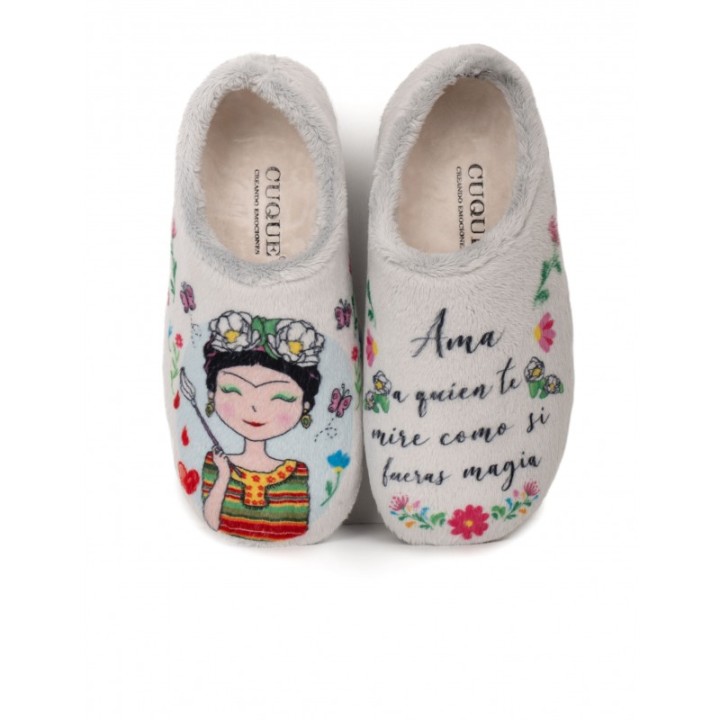 Zapatillas Casa Cerradas Frida Grises