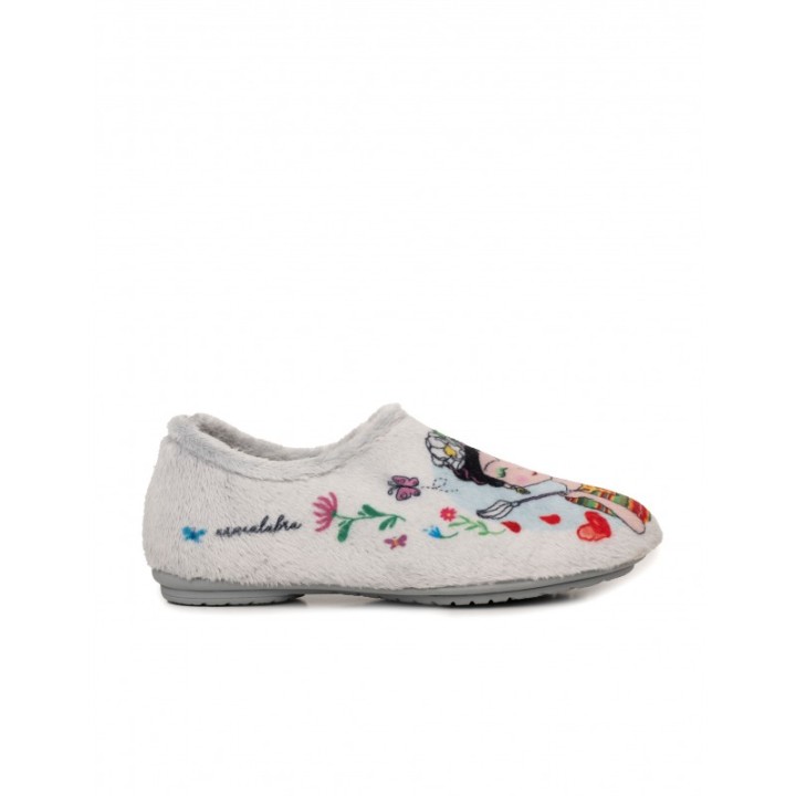 Zapatillas Casa Cerradas Frida Grises