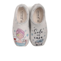 Zapatillas Casa Cerradas Sola en Casa
