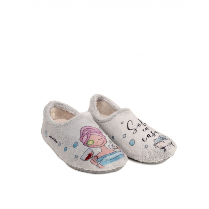 Zapatillas Casa Cerradas Sola en Casa