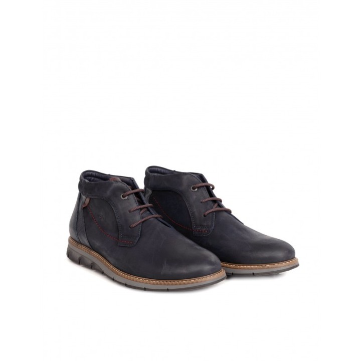 FLUCHOS Botines Casual Cordones Marino