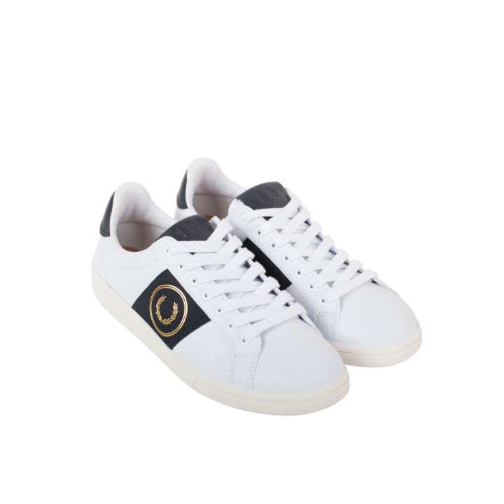 FRED PERRY Zapatillas Piel Blancas Combinadas