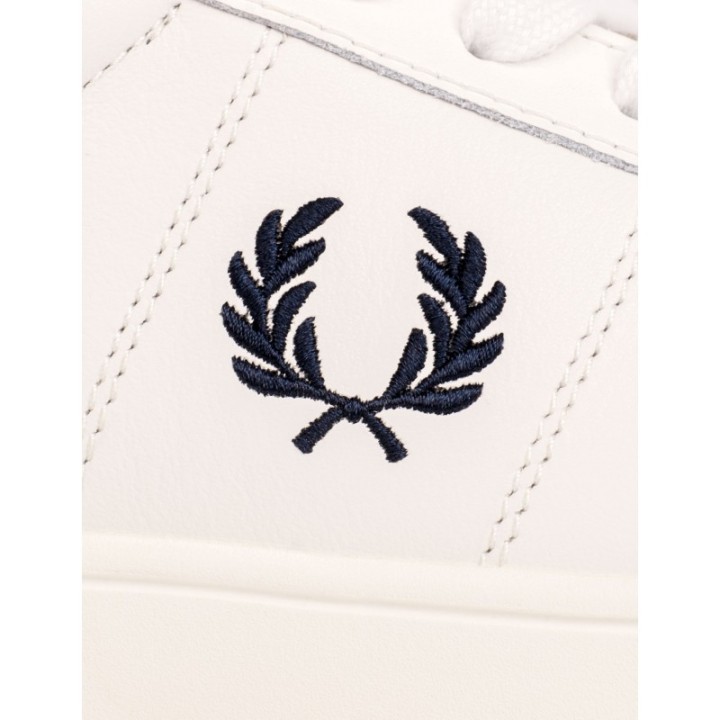 FRED PERRY Zapatillas Blancas Logo Azul