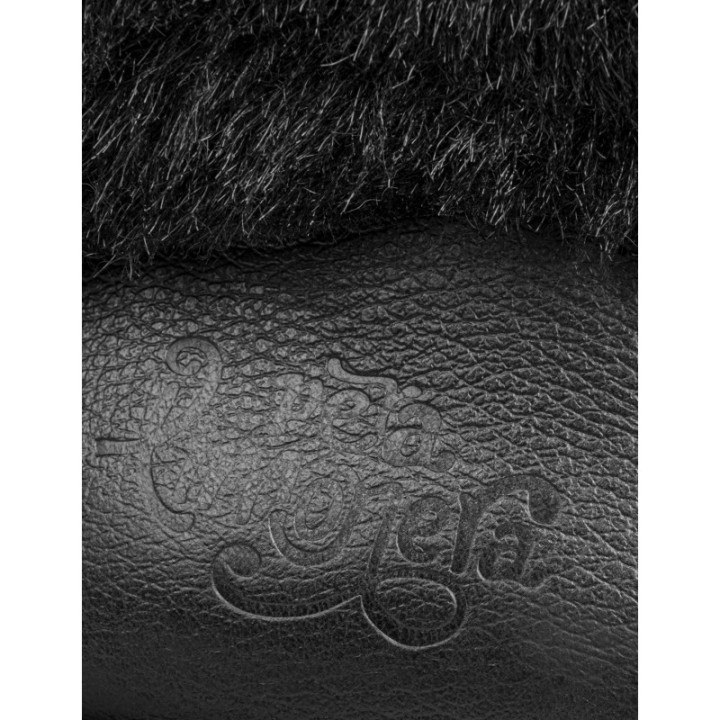Botas Piel Pelo Track Negras