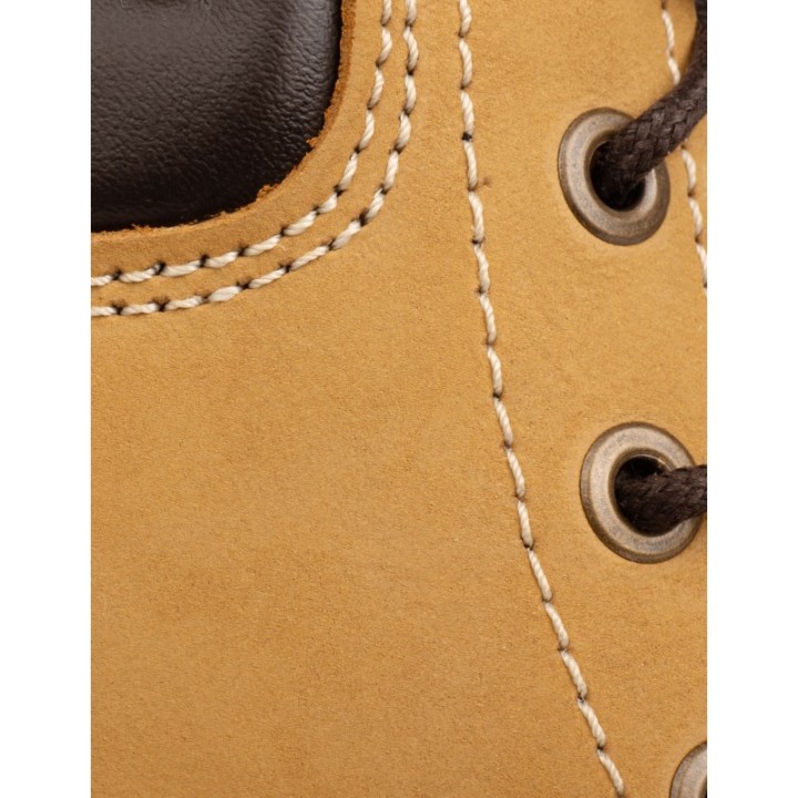 Botas Cordones Suela Track Mostaza PERA LIMONERA