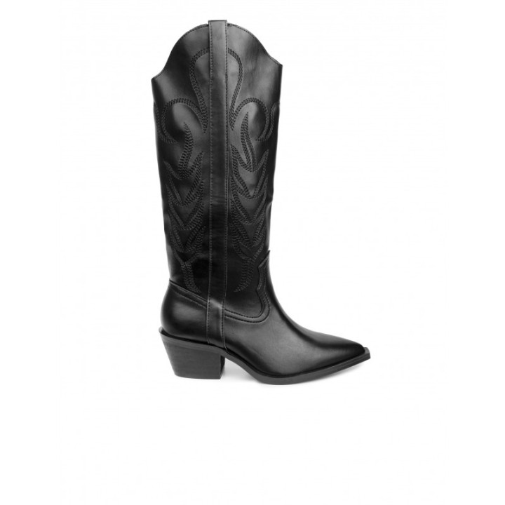 Botas Camperas Negras Cana Alta