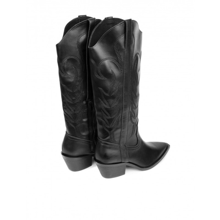 Botas Camperas Negras Cana Alta