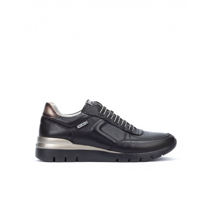 PIKOLINOS Zapatos Deportivos Cuna Cordones Elasticos Negros