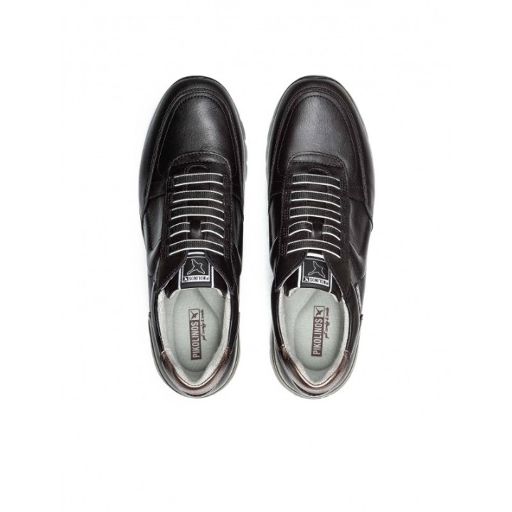 PIKOLINOS Zapatos Deportivos Cuna Cordones Elasticos Negros