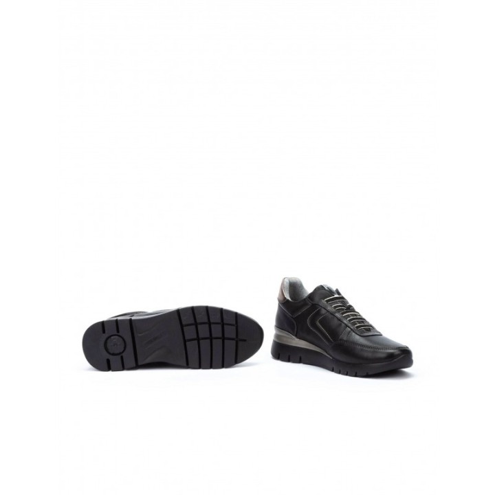 PIKOLINOS Zapatos Deportivos Cuna Cordones Elasticos Negros