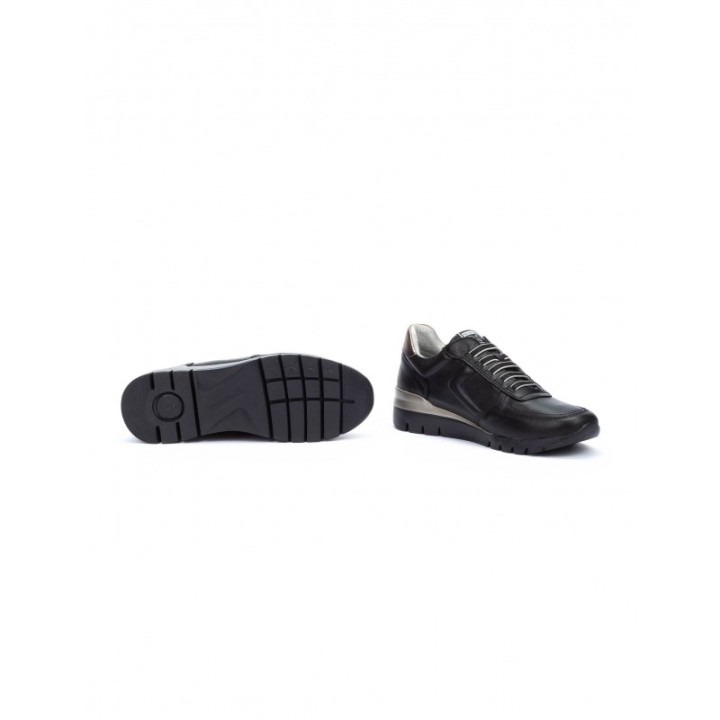 PIKOLINOS Zapatos Deportivos Cuna Cordones Elasticos Negros