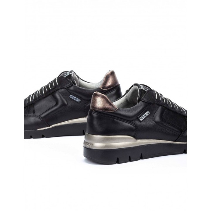 PIKOLINOS Zapatos Deportivos Cuna Cordones Elasticos Negros