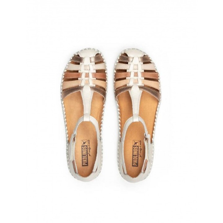 PIKOLINOS Sandalias Cangrejeras Beige