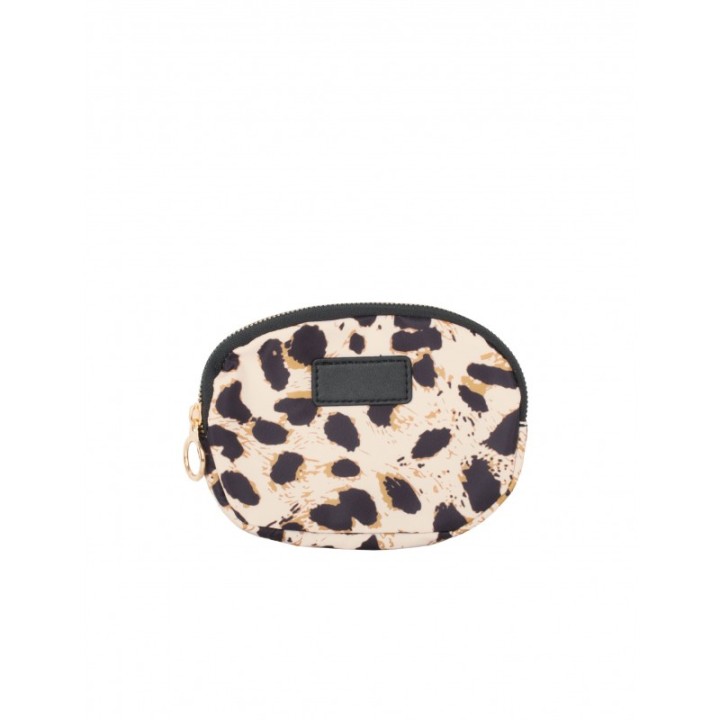 Monedero Leopardo Beige