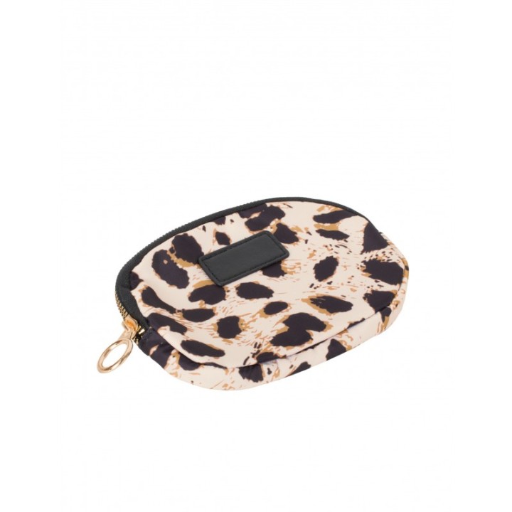 Monedero Leopardo Beige