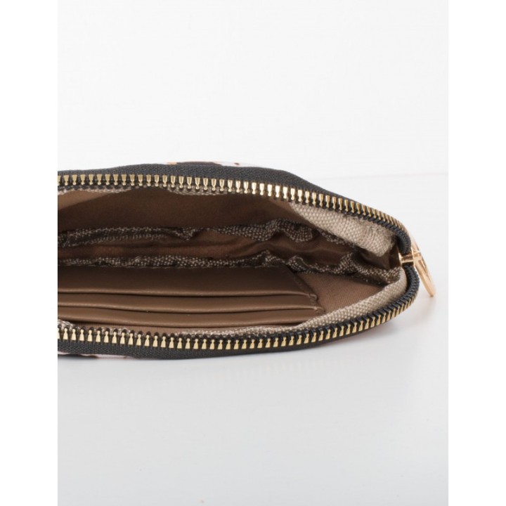 Monedero Leopardo Beige