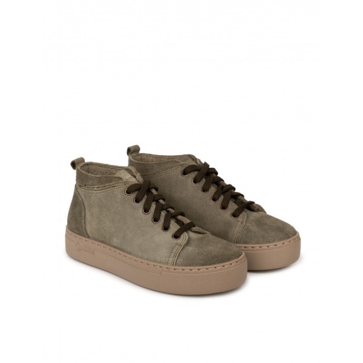 NATURAL World Botas Casual Cordones Verdes