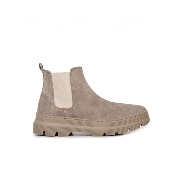 NATURAL WORLD Botines Chelsea Taupe