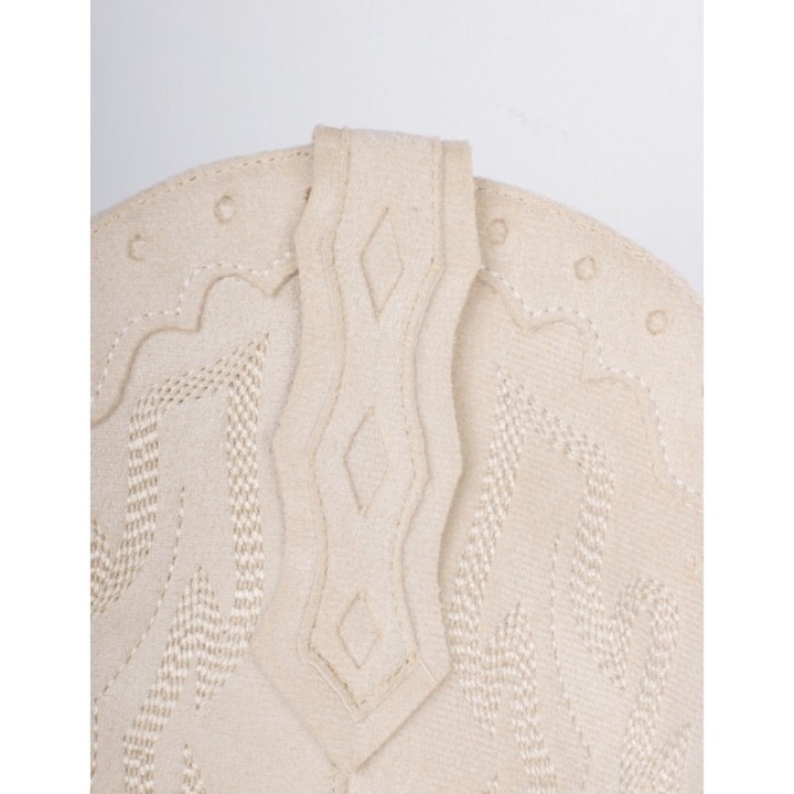 Botas Camperas Costuras Beige
