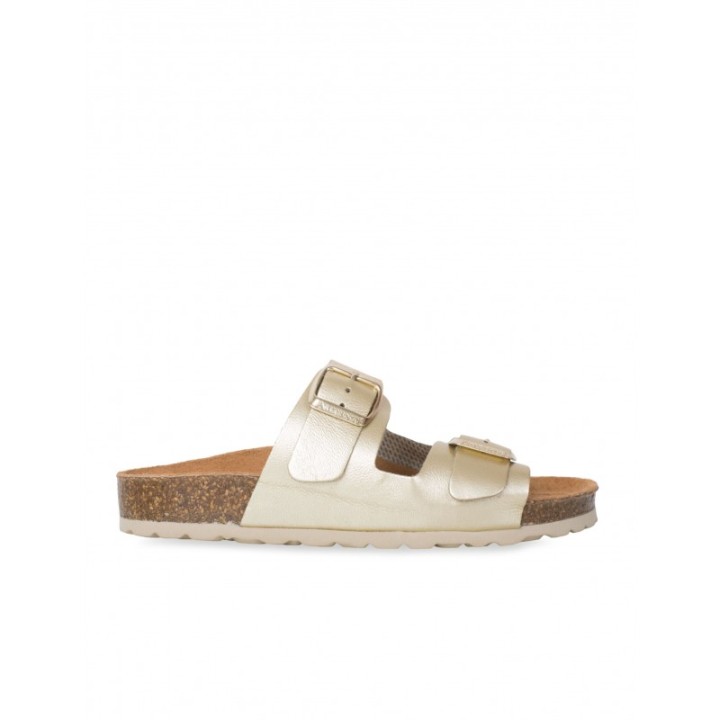 AUTENTI Sandalias Bio Hebillas Doradas