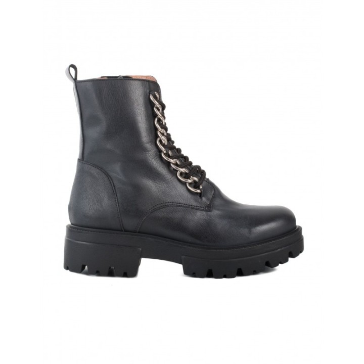 Botas Militares Piel Cadena PERA LIMONERA
