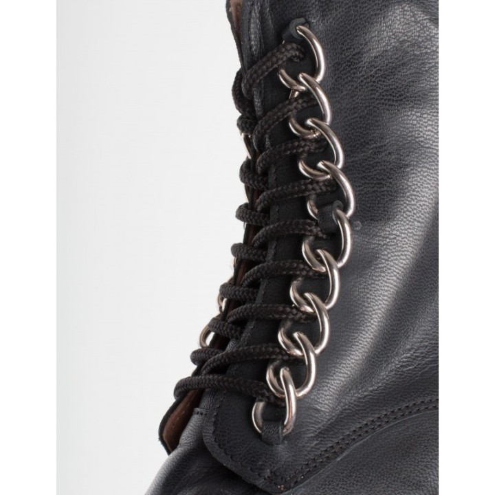 Botas Militares Piel Cadena PERA LIMONERA
