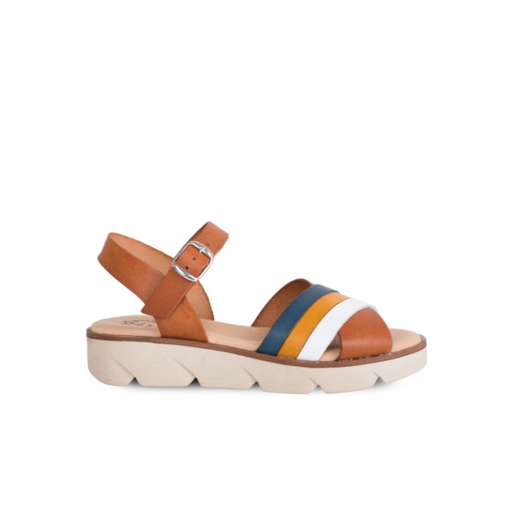 Sandalias Piel Casual Multicolor PERA LIMONERA