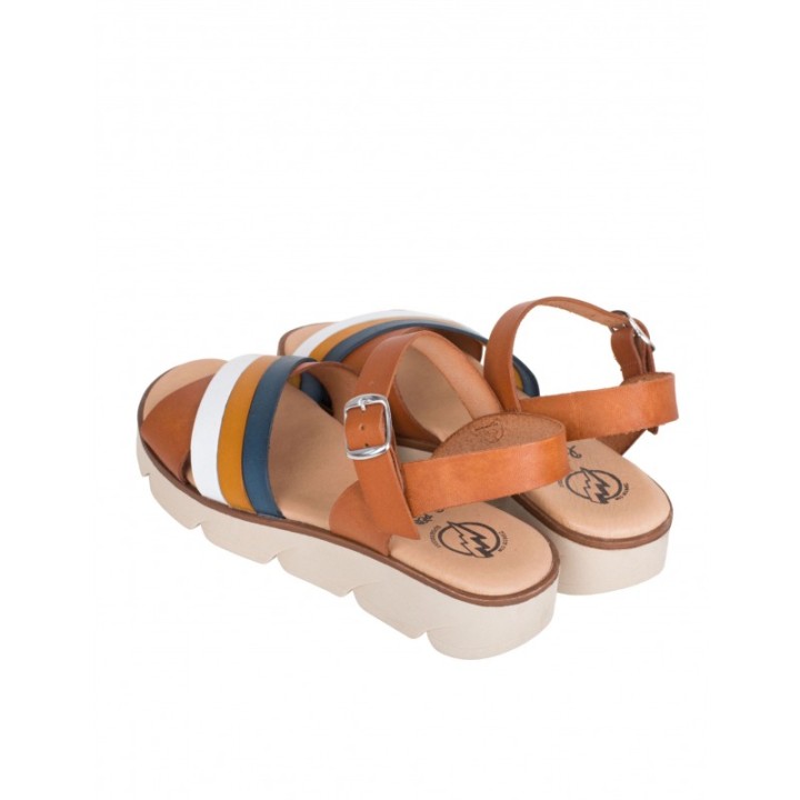 Sandalias Piel Casual Multicolor PERA LIMONERA