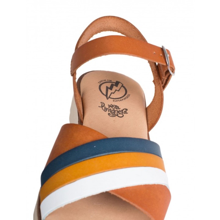 Sandalias Piel Casual Multicolor PERA LIMONERA