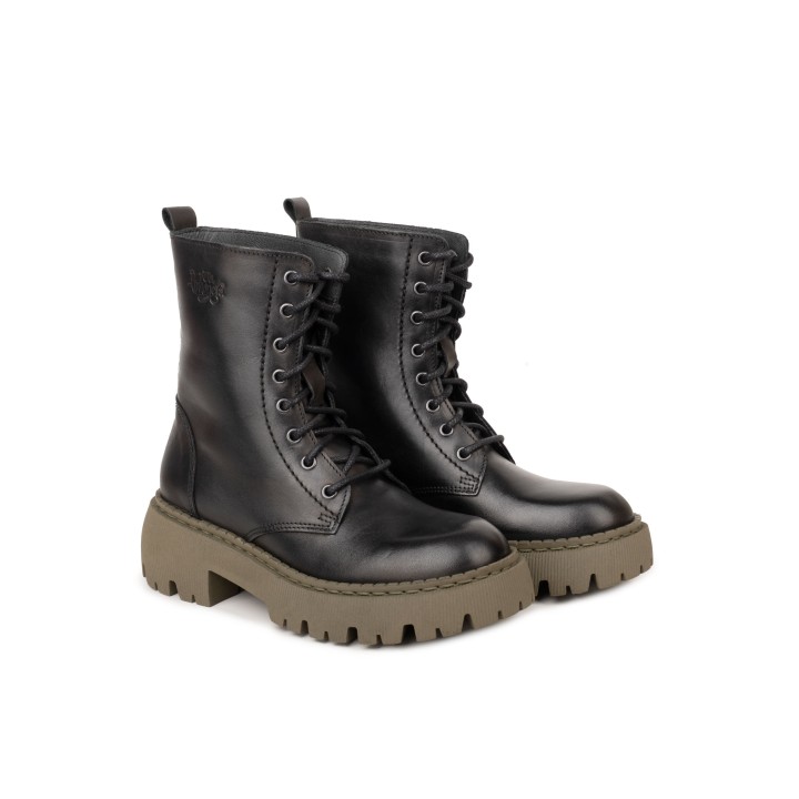 Botas Militares Plataforma Track Verde PERA LIMONERA