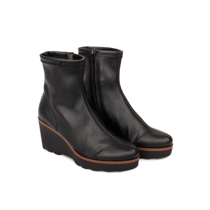Botines Piel Cuna Negros PERA LIMONERA