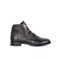 Botines Cordones Planos Piel PERA LIMONERA