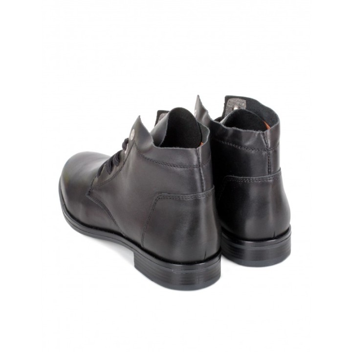 Botines Cordones Planos Piel PERA LIMONERA