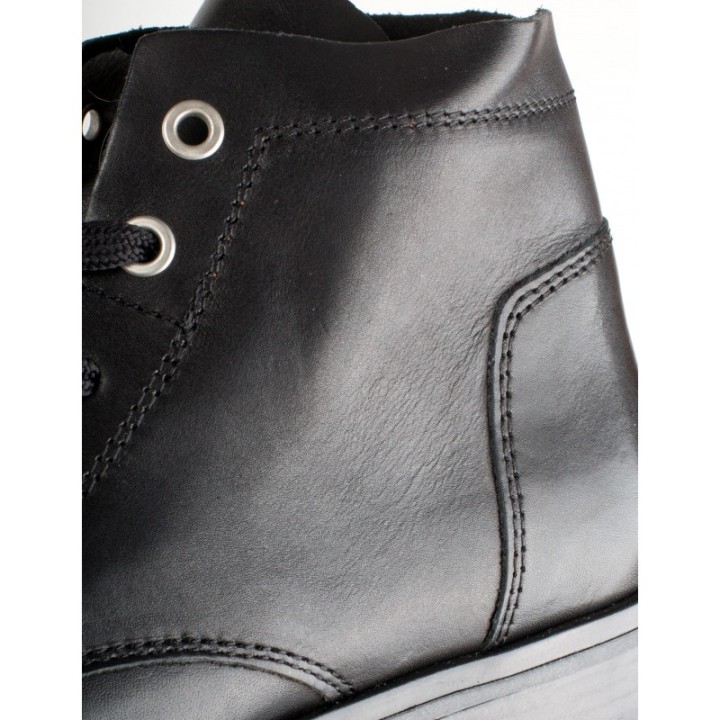 Botines Cordones Planos Piel PERA LIMONERA