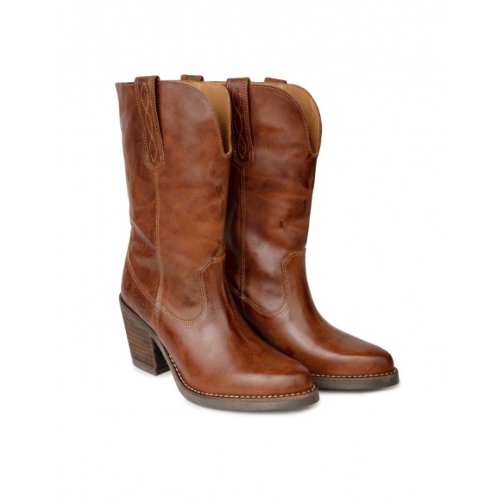 Botas Camperas Piel Marron PERA LIMONERA