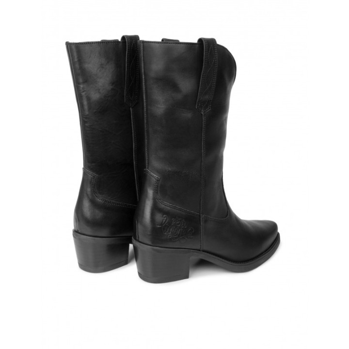 Botas Camperas Piel Negras PERA LIMONERA
