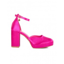 XTI Sandalias Plataforma Raso Fucsia
