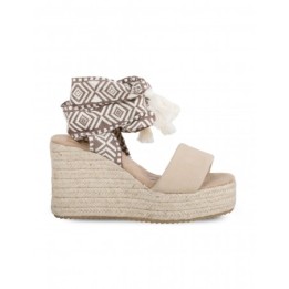 MUSTANG Sandalias Esparto Cuna Cintas