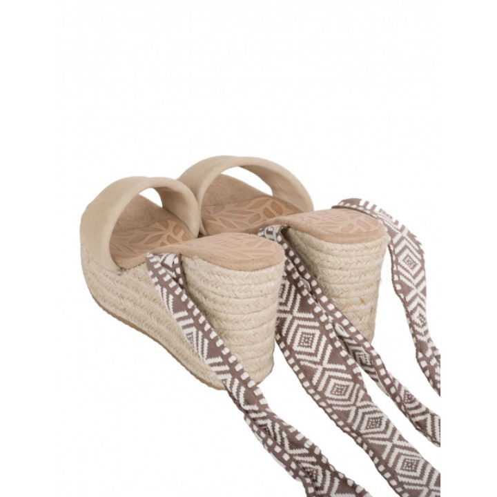 MUSTANG Sandalias Esparto Cuna Cintas