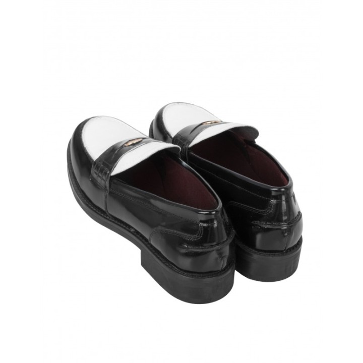 BRYAN Mocasines Bicolor Negros