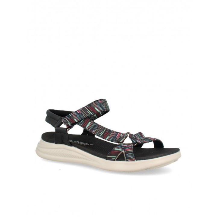 Sandalias Deportivas Tiras Velcro Azules