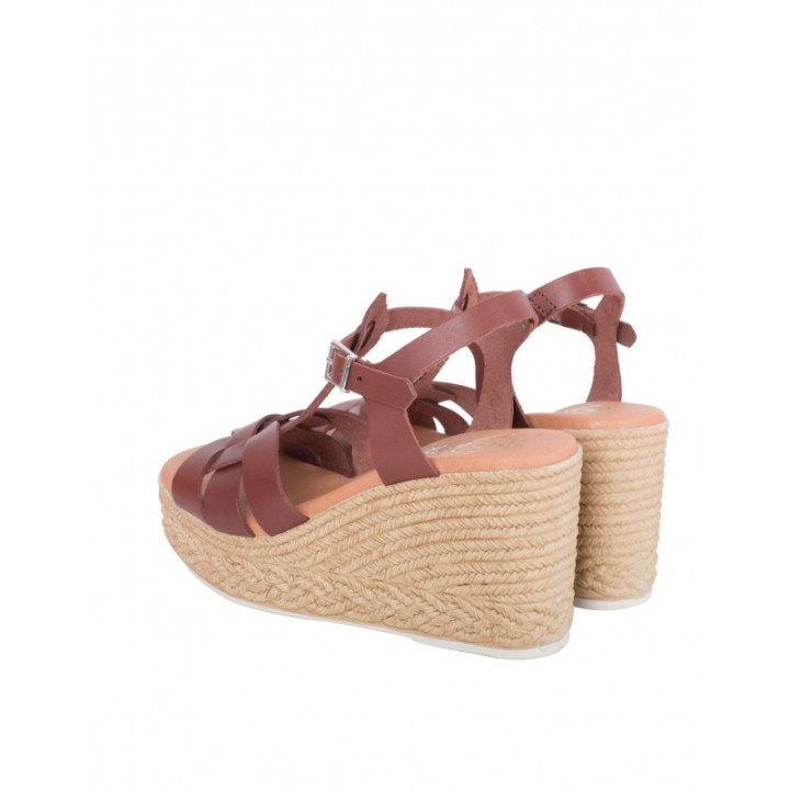 Sandalias Cuna Piel Marron PERA LIMONERA