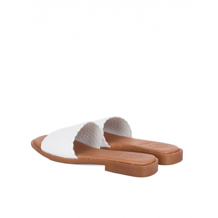 Sandalias Pala Trenzadas Blancas PERA LIMONERA
