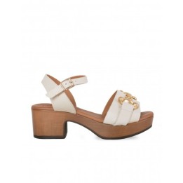 Sandalias Cadena Crudo Tacon Madera PERA LIMONERA