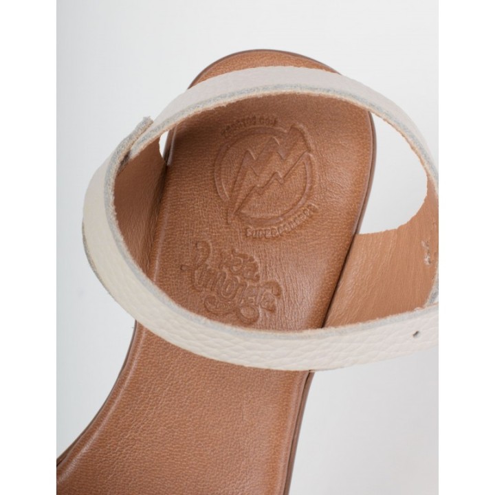 Sandalias Cadena Crudo Tacon Madera PERA LIMONERA