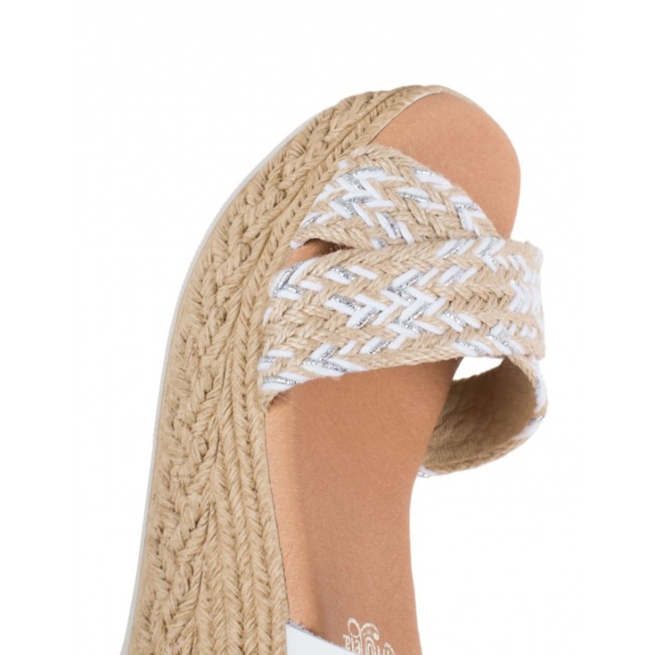 Sandalias Cuna Esparto Blancas PERA LIMONERA