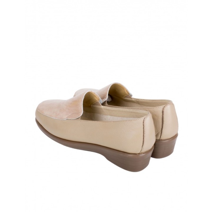 48 HOURS Mocasines Cuna Elasticos Beige