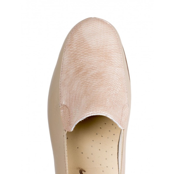 48 HOURS Mocasines Cuna Elasticos Beige