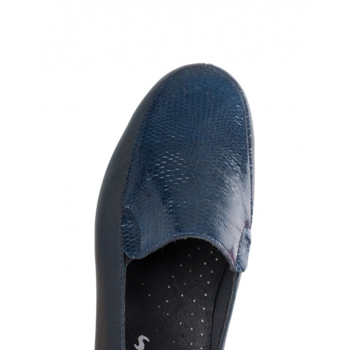 48 HOURS Mocasines Cuna Elasticos Azules